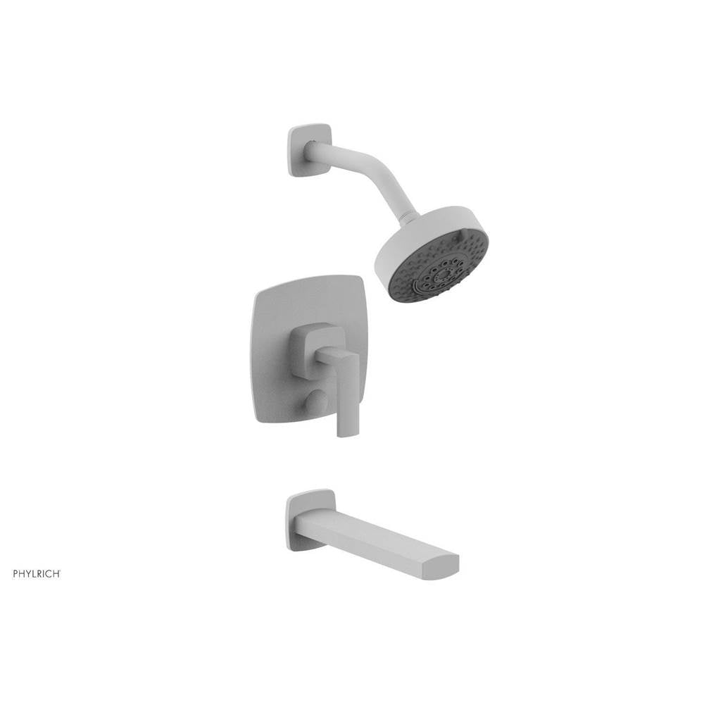 Phylrich - Pb Tub & Shwr Kit Radi, Lever Handle - Satin White