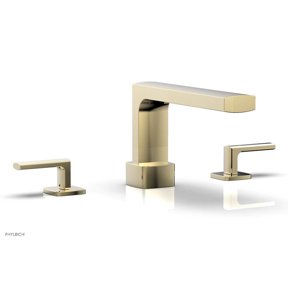 Phylrich - Deck Tub Set Radi, Lever Handle - Polished Brass Uncoated