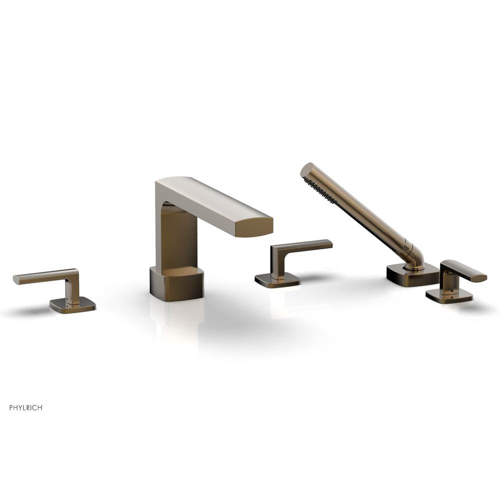Phylrich - Deck Tub Set Radi W/ Hs, Lever Handle - Antique Brass