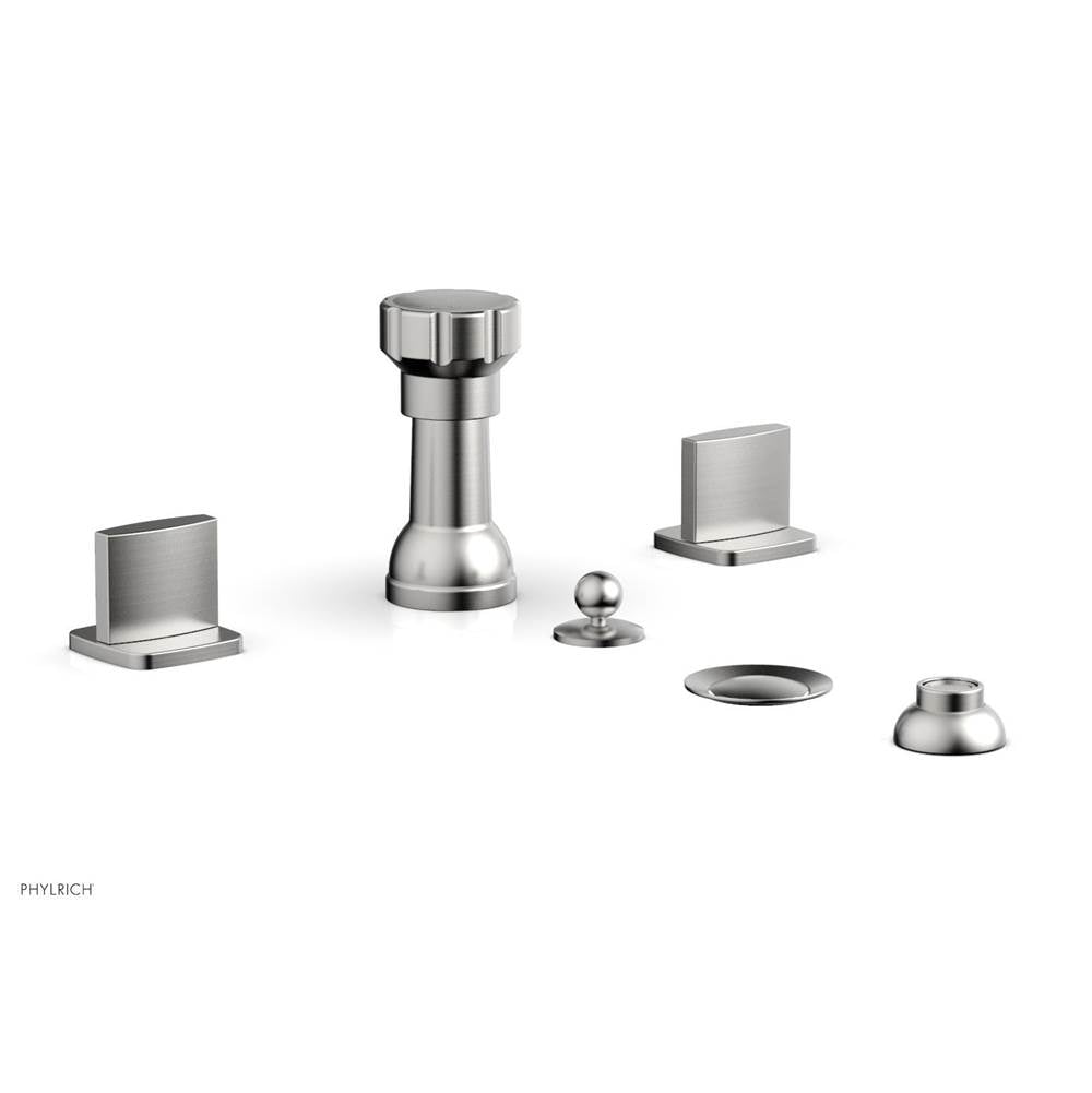 Phylrich - Four Hole Bidet Set Radi, Blade Handle - Satin chrome