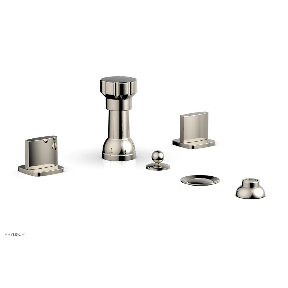 Phylrich - Four Hole Bidet Set Radi, Blade Handle - Polished Nickel