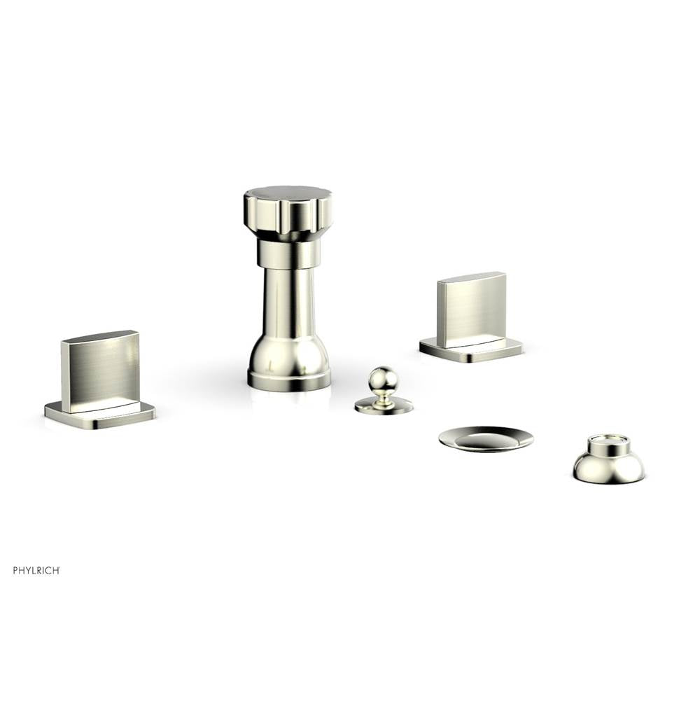 Phylrich - Four Hole Bidet Set Radi, Blade Handle - Satin Nickel