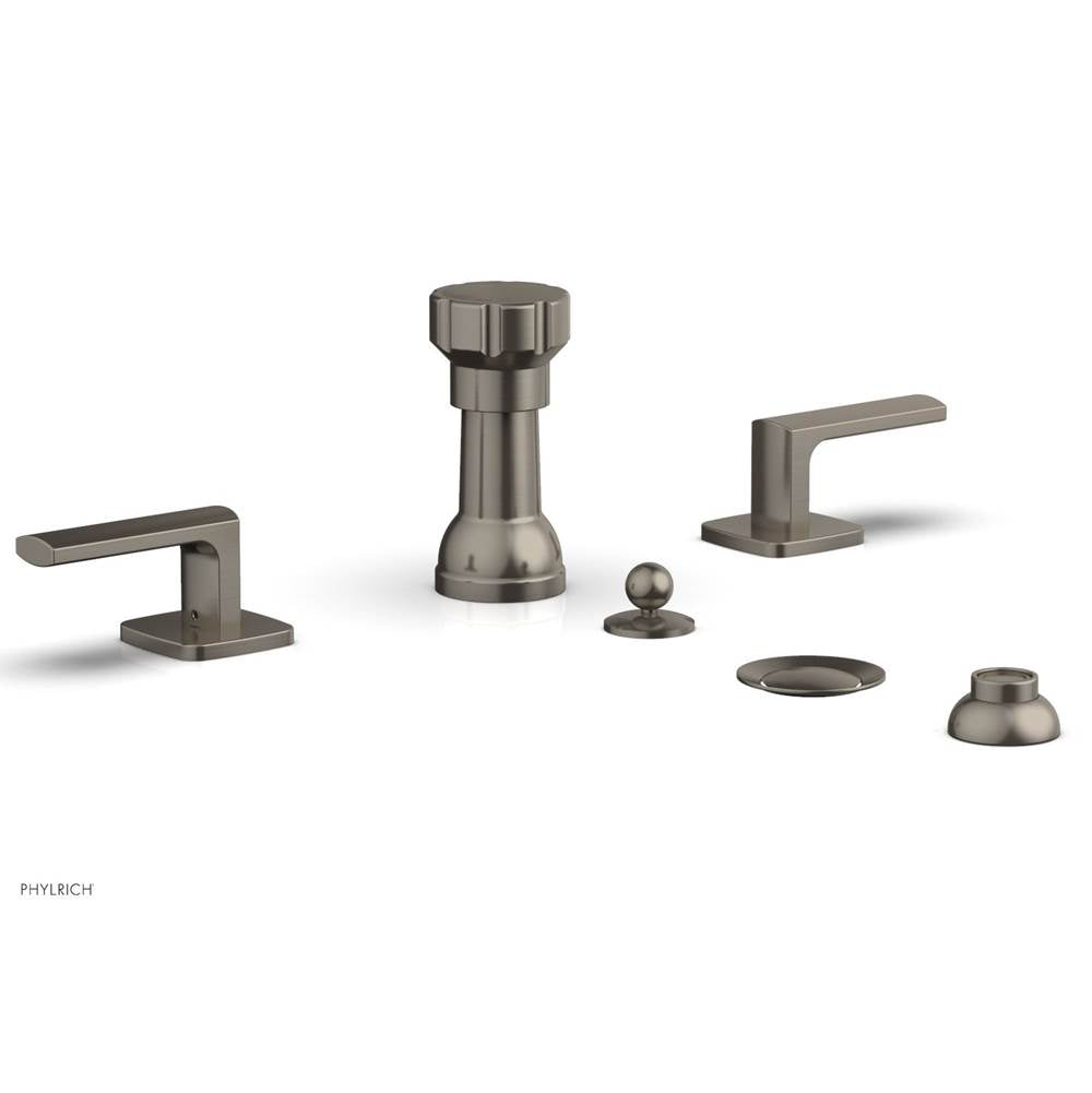 Phylrich - Four Hole Bidet Set Radi, Lever Handle - Pewter