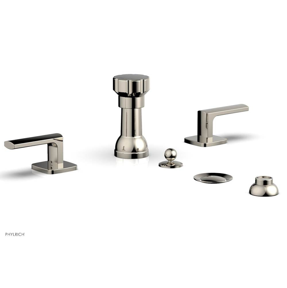 Phylrich - Four Hole Bidet Set Radi, Lever Handle - Polished Nickel