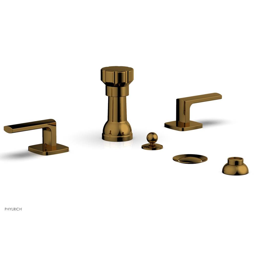Phylrich - Four Hole Bidet Set Radi, Lever Handle - French Brass