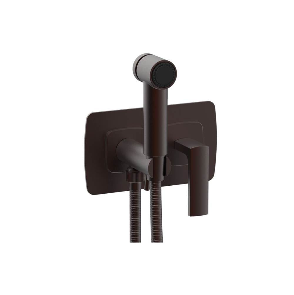 Phylrich - Wall Mounted Bidet Set Radi, Lever Handle - Weathered Copper