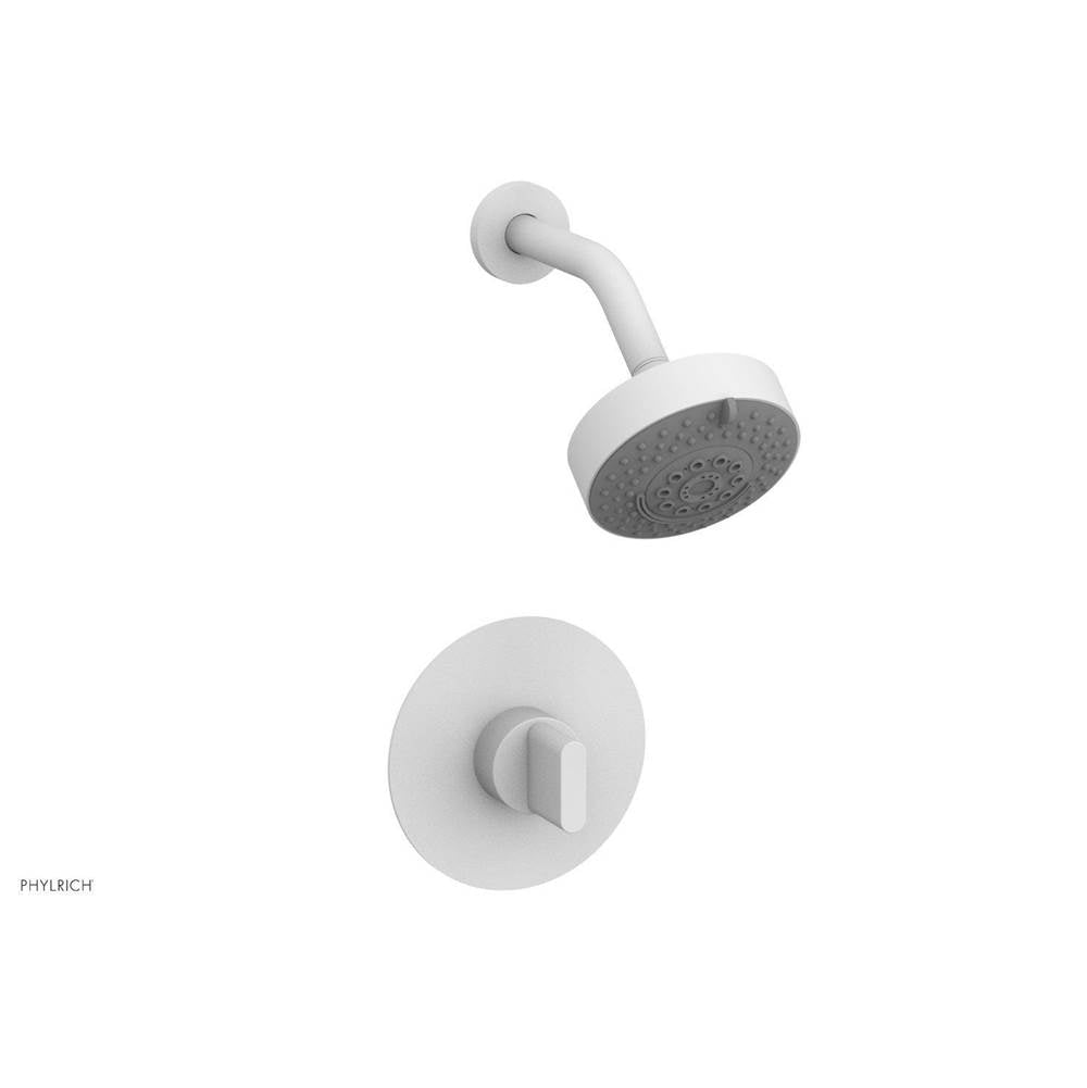 Phylrich - Pb Shwr Kit Rond, Blade Handle - Satin White