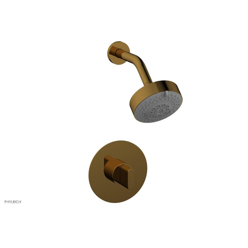 Phylrich - Pb Shwr Kit Rond, Blade Handle - Polished Gold