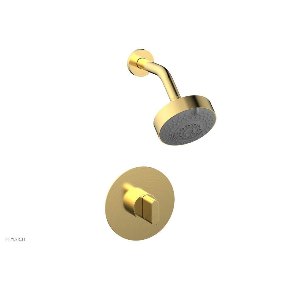 Phylrich - Pb Shwr Kit Rond, Blade Handle - Burnished Gold