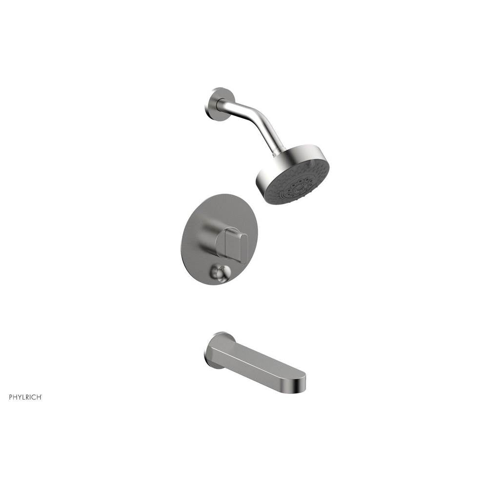 Phylrich - Pb Tub & Shwr Kit Rond, Blade Handle - Satin chrome
