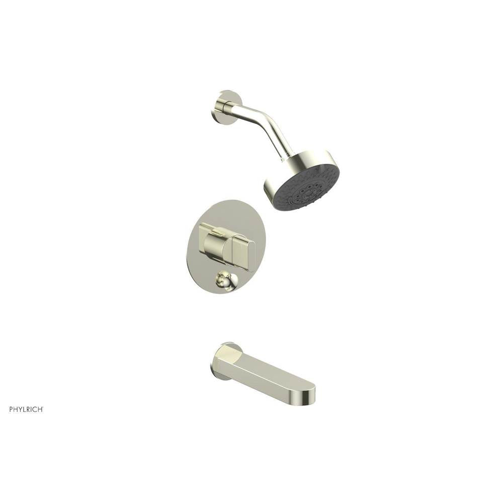 Phylrich - Pb Tub & Shwr Kit Rond, Blade Handle - Burnished Nickel