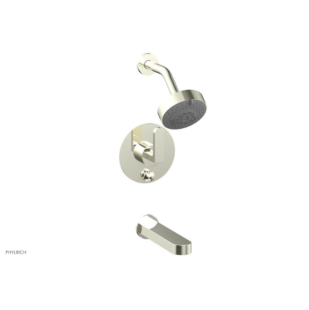 Phylrich - Pb Tub & Shwr Kit Rond, Lever Handle - Burnished Nickel