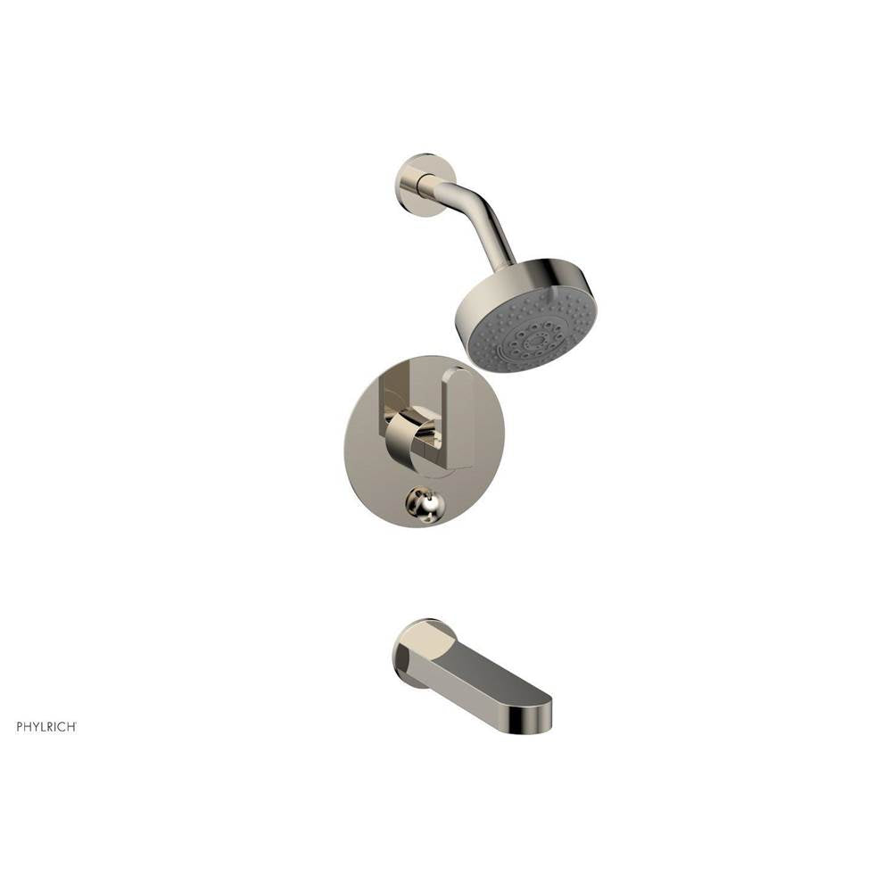 Phylrich - Pb Tub & Shwr Kit Rond, Lever Handle - Polished Nickel