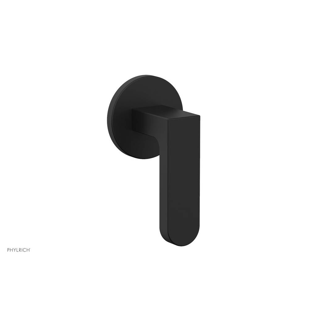 Phylrich - Volume Control Trim Rond, Lever Handle - Matte Black