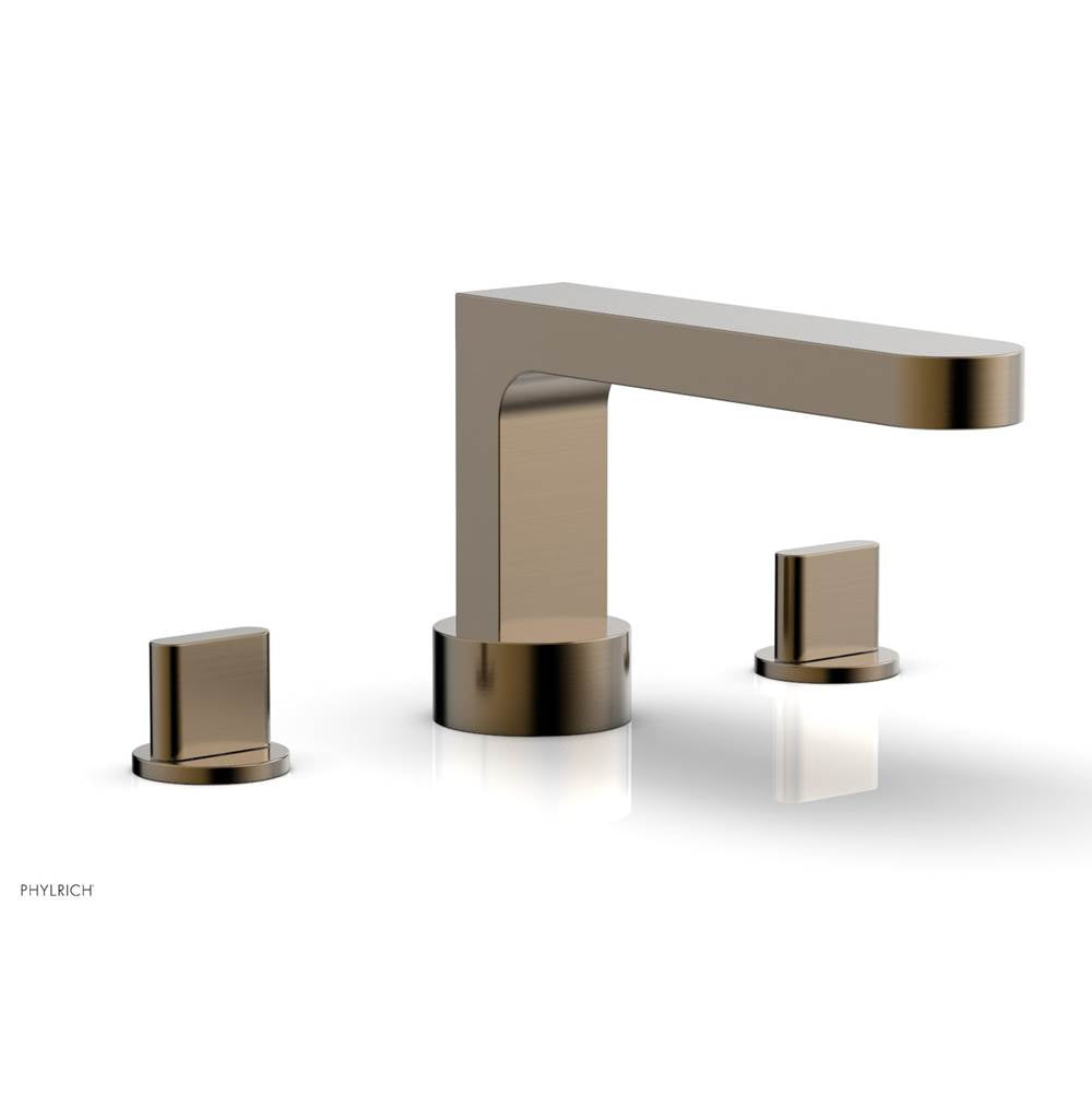 Phylrich - Deck Tub Set Rond, Blade Handle - Antique Brass