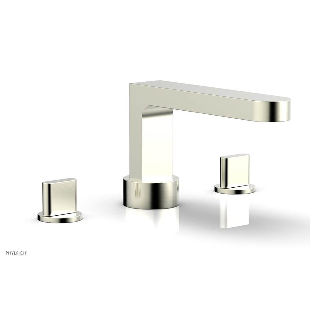Phylrich - Deck Tub Set Rond, Blade Handle - Satin Nickel