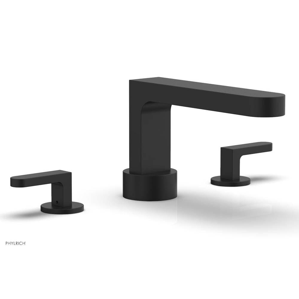 Phylrich - Deck Tub Set Rond, Lever Handle - Matte Black