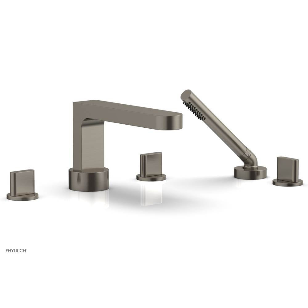 Phylrich - Deck Tub Set Rond W/ Hs, Blade Handle - Pewter