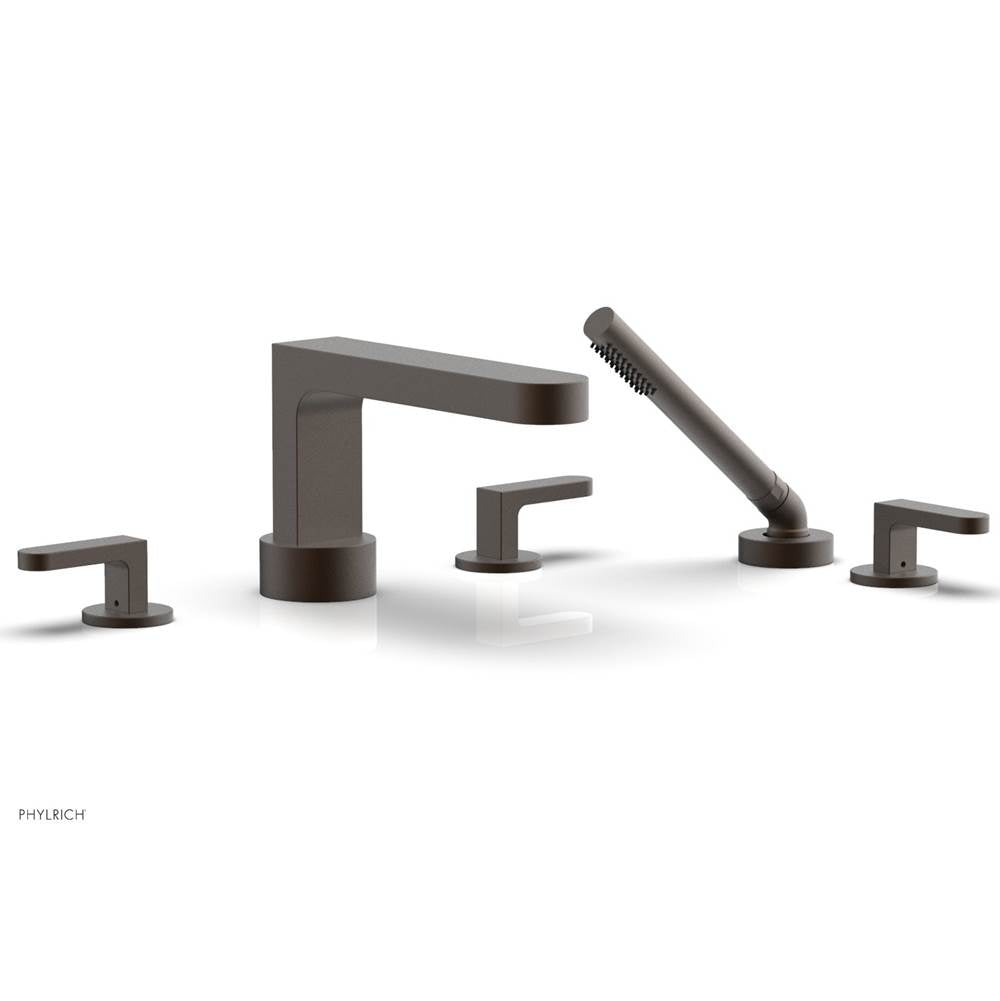 Phylrich - Deck Tub Set Rond W/ Hs, Lever Handle - Oil Rubbed Bronze
