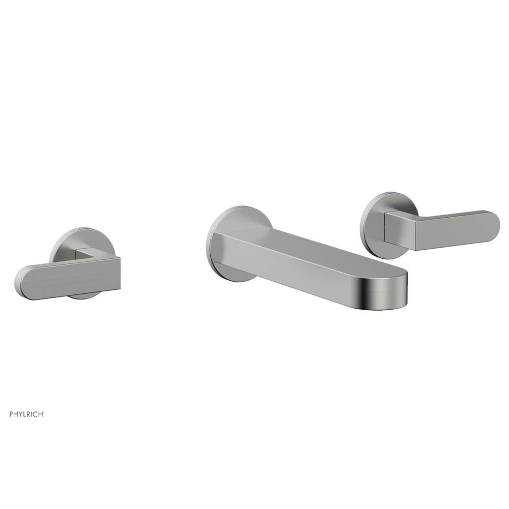 Phylrich - Wall Tub Set Rond, Lever Handle - Satin chrome