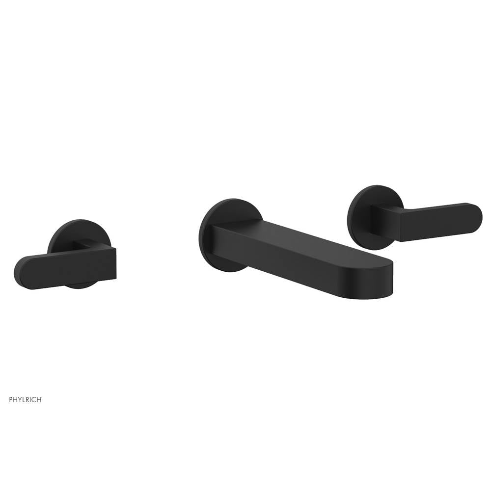 Phylrich - Wall Tub Set Rond, Lever Handle - Matte Black