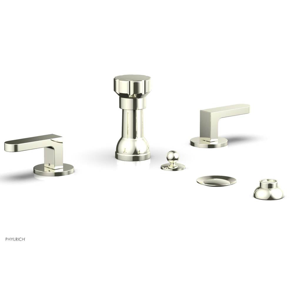Phylrich - Four Hole Bidet Set Rond, Lever Handle - Burnished Nickel