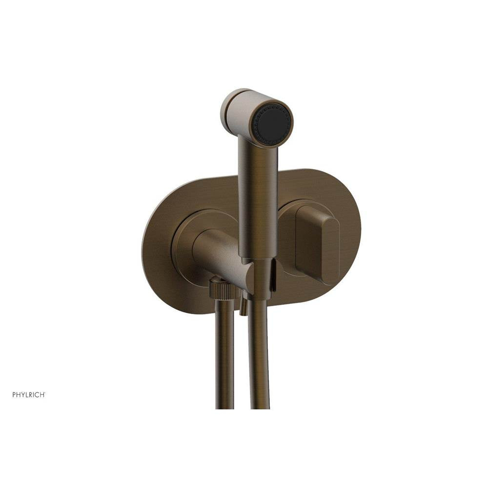 Phylrich - ROND Wall Mounted Bidet, Blade Handle 183-64 - Old English Brass