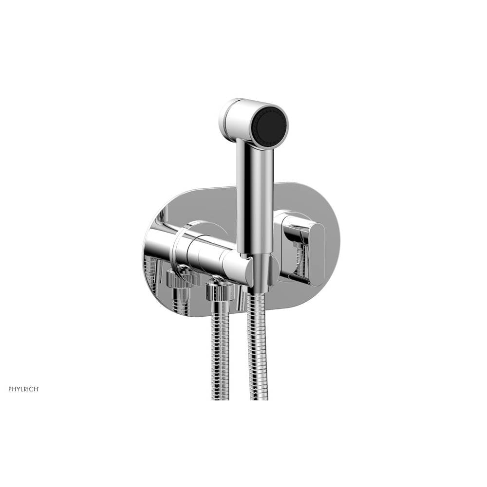 Phylrich - Wall Mounted Bidet Set Rond, Blade Hdl - Polished Chrome