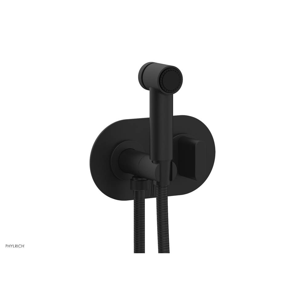 Phylrich - Wall Mounted Bidet Set Rond, Blade Hdl - Matte Black