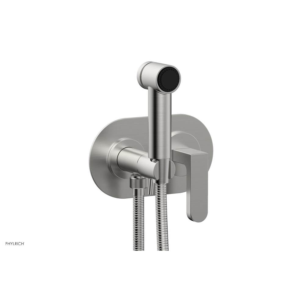 Phylrich - Wall Mounted Bidet Set Rond, Lever Hdl - Satin chrome