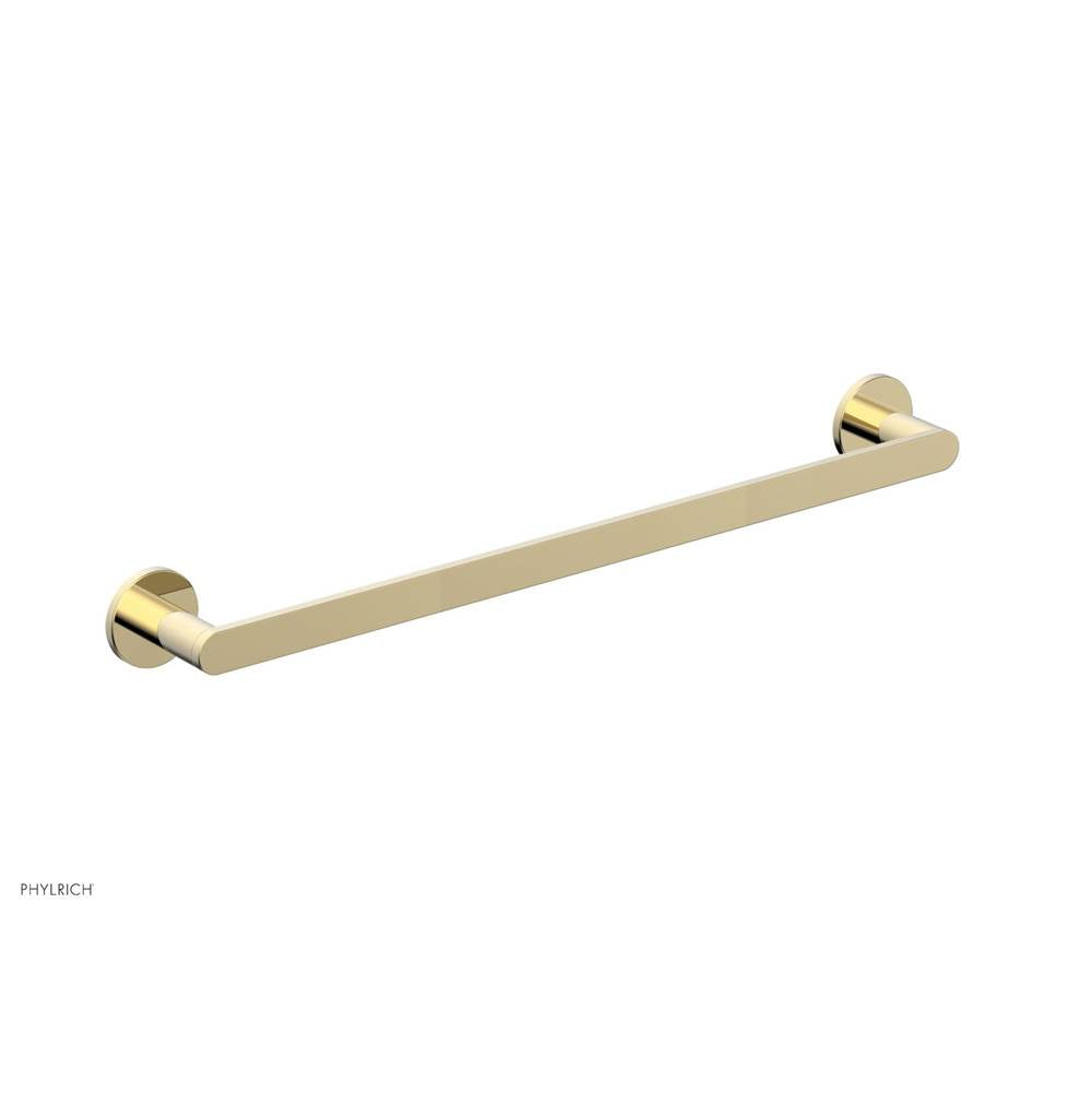 Phylrich - 18'' Rond Towel Bar - Polished Brass Uncoated