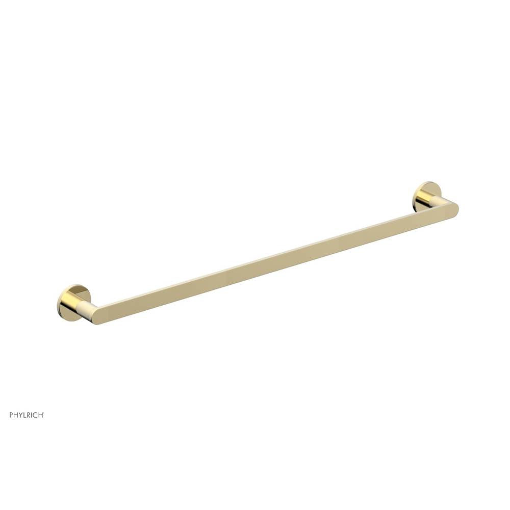 Phylrich - 24'' Rond Towel Bar - Polished Brass Uncoated