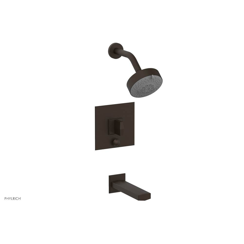 Phylrich - Pb Tub & Shwr Kit Diama, Blade Handle - Antique Bronze