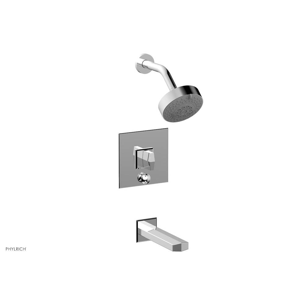 Phylrich - Pb Tub & Shwr Kit Diama, Blade Handle - Polished Chrome
