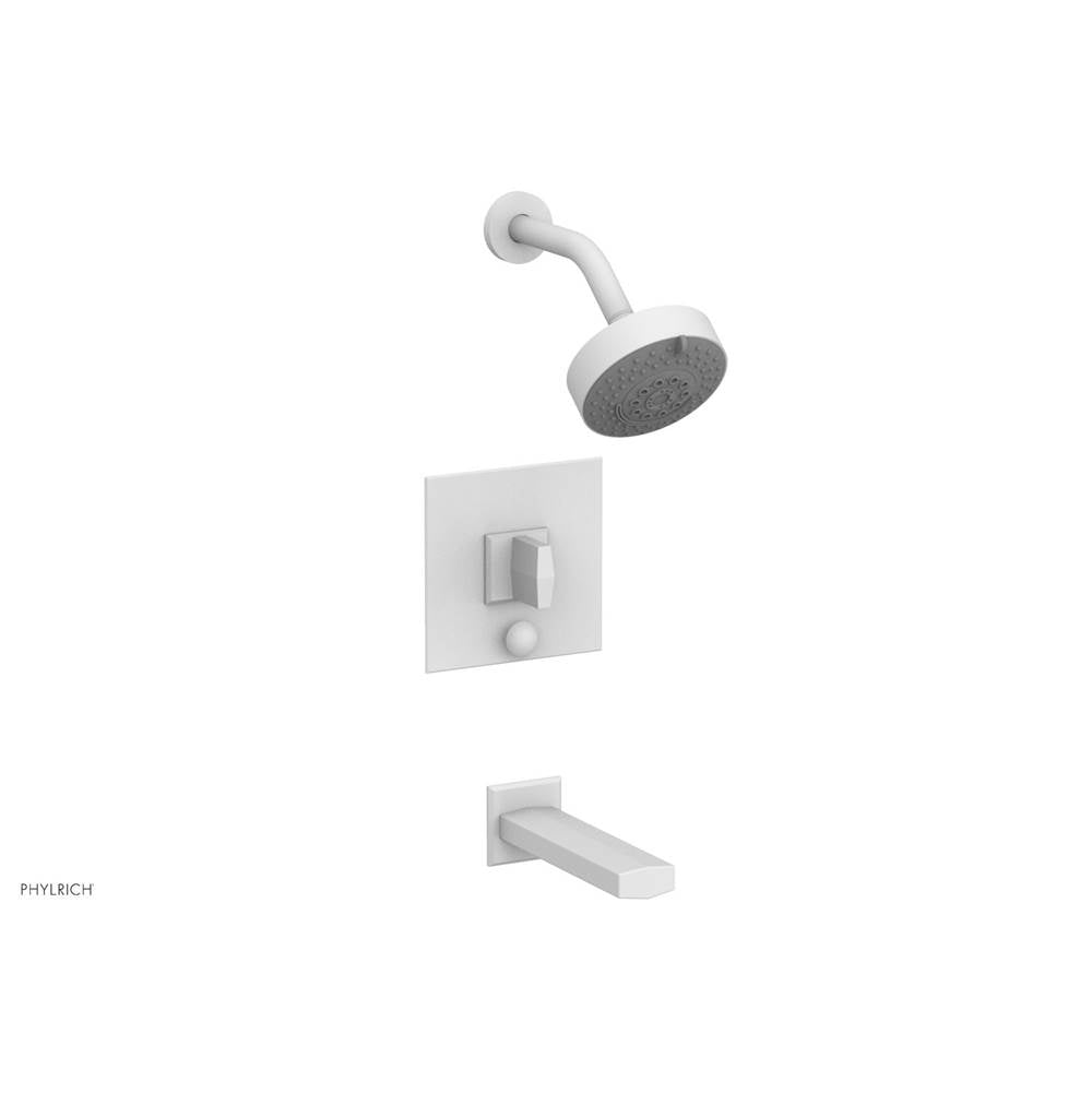 Phylrich - Pb Tub & Shwr Kit Diama, Blade Handle - Satin White
