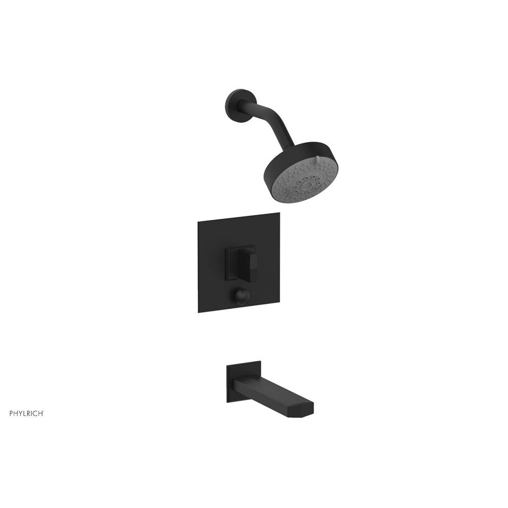 Phylrich - Pb Tub & Shwr Kit Diama, Blade Handle - Matte Black