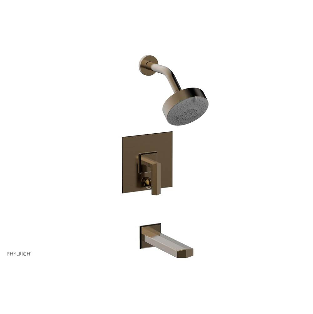 Phylrich - Pb Tub & Shwr Kit Diama, Lever Handle - Antique Brass