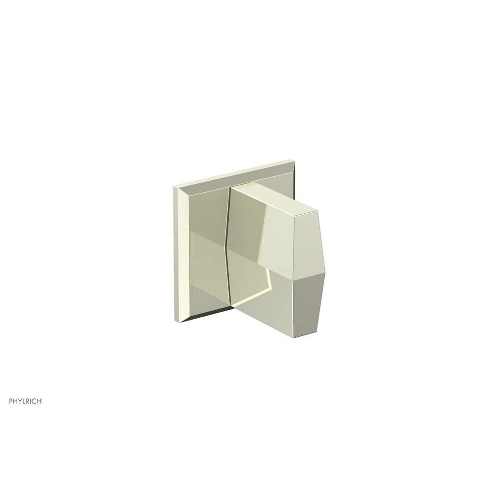 Phylrich - DIAMA Volume Control/Diverter Trim - Blade Handle 184-35 - Polished Brass Uncoated