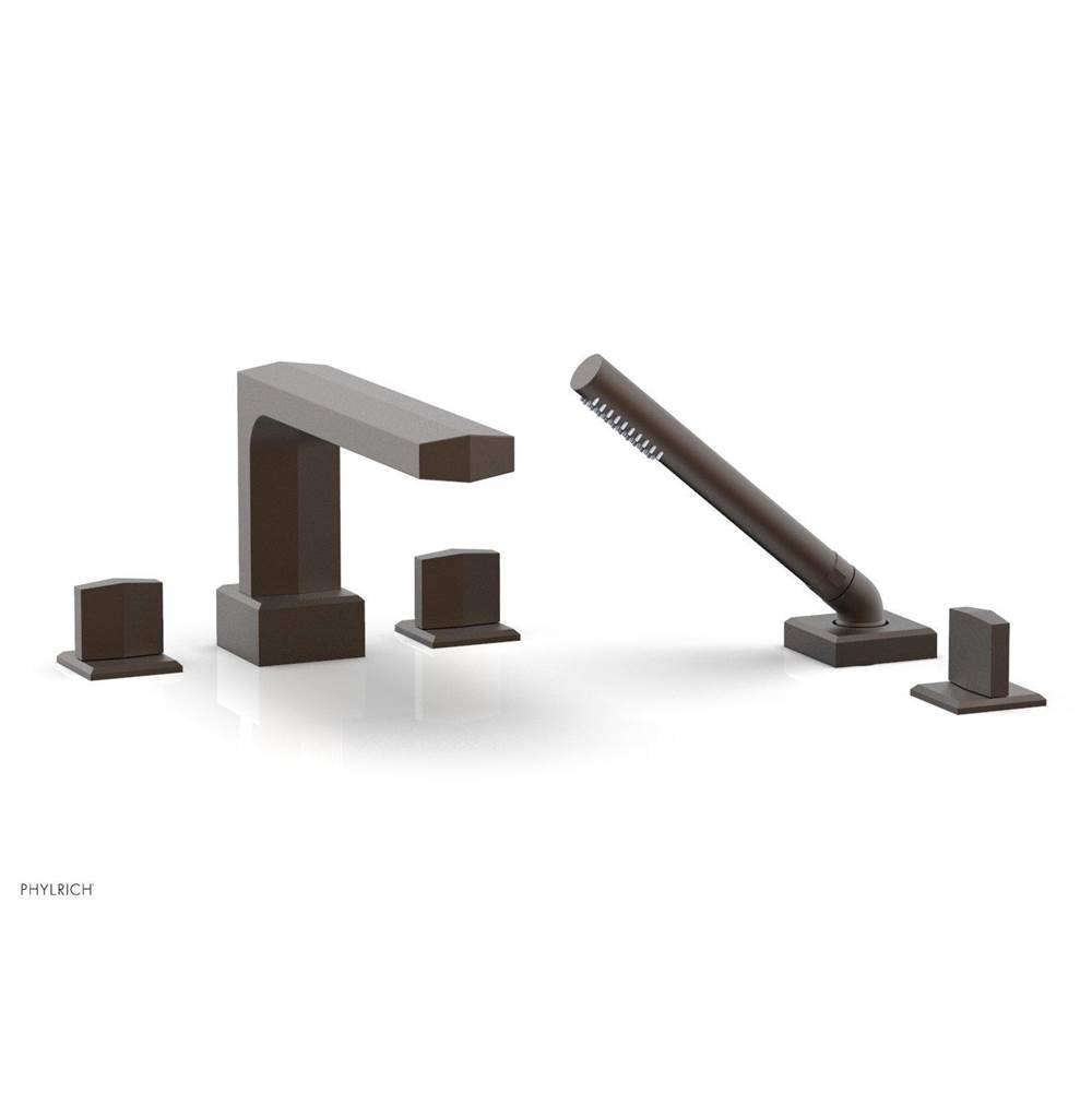 Phylrich - Deck Tub Set Diama W/ Hs, Blade Handle - Oil Rubbed Bronze