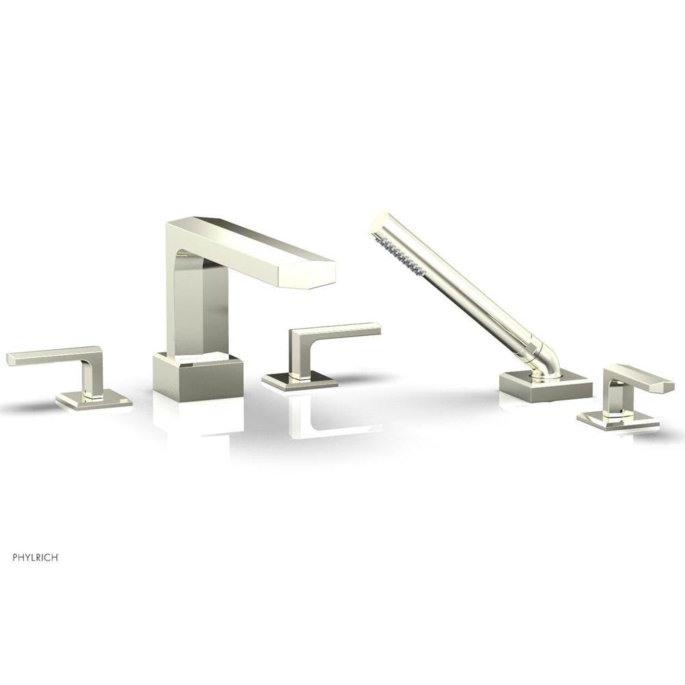 Phylrich - Deck Tub Set Diama W/ Hs, Lever Handle - Polished Brass Uncoated