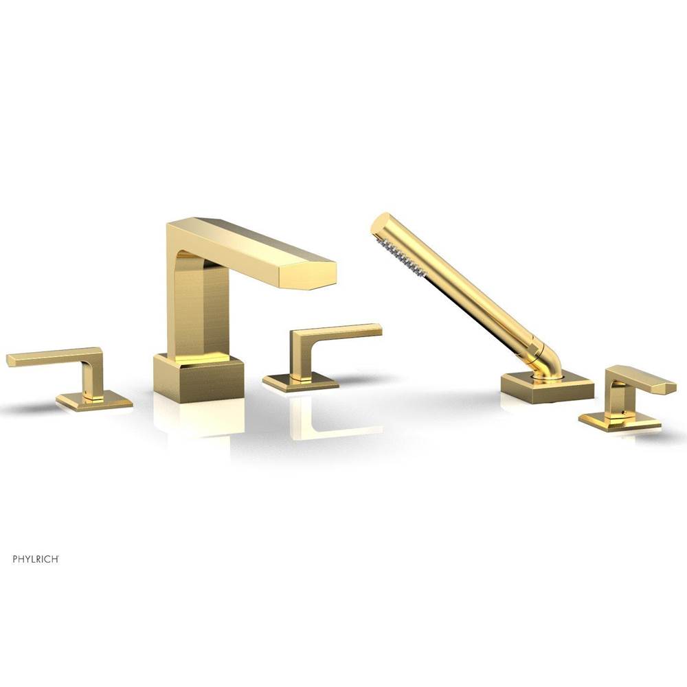 Phylrich - Deck Tub Set Diama W/ Hs, Lever Handle - Burnished Gold