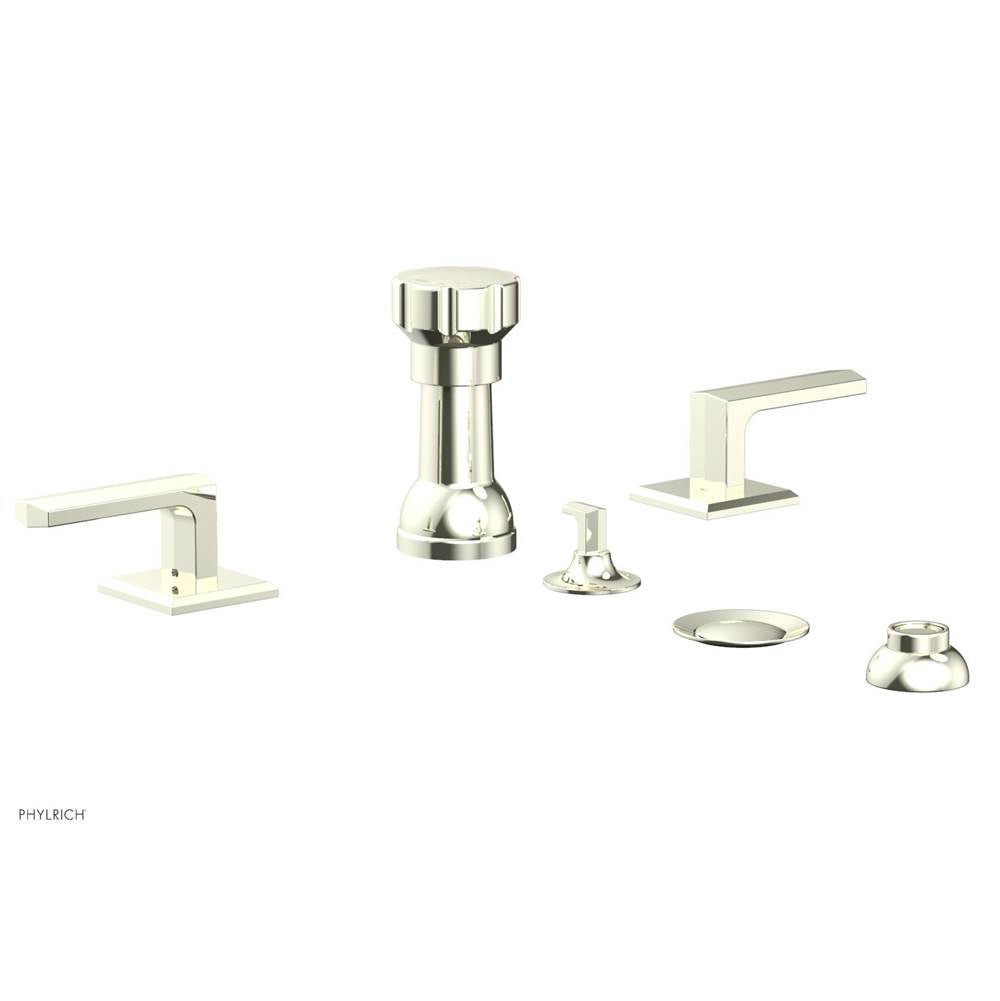 Phylrich - Four Hole Bidet Set Diama, Lever Handle - Burnished Nickel