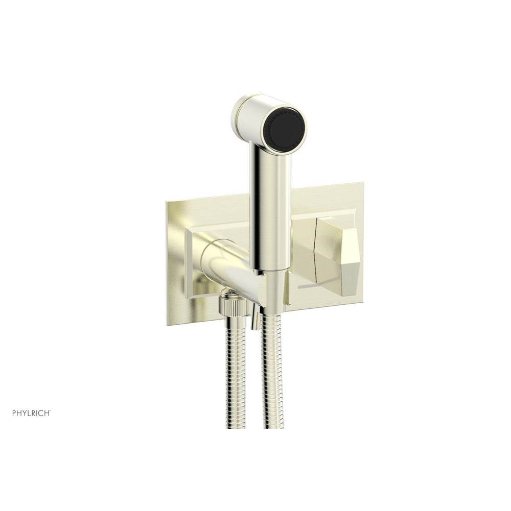 Phylrich - Wall Mounted Bidet Set Diama, Blade Handle - Satin Nickel
