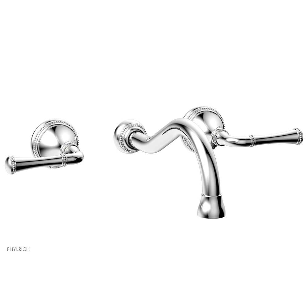 Phylrich - BEADED Widespread Faucet 207-11 - Satin Brass