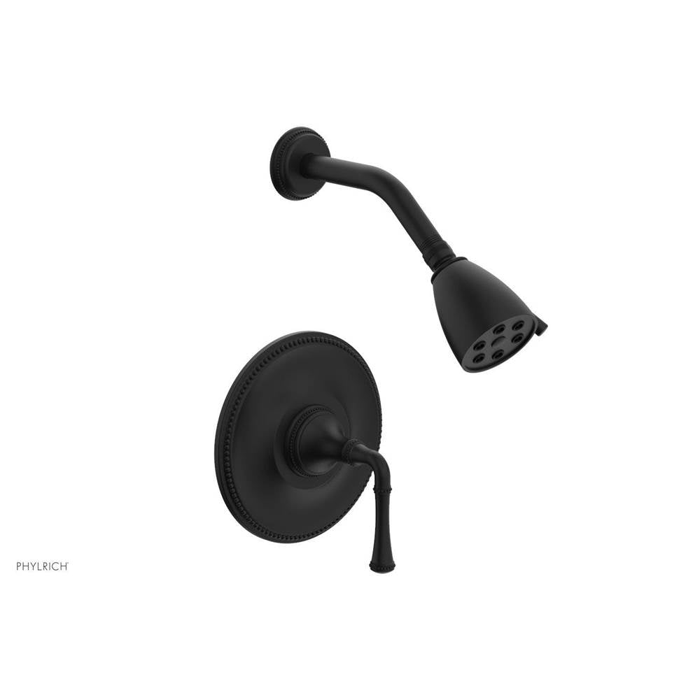 Phylrich - BEADED Pressure Balance Shower Set - Lever Handle 207-21 - Matte Black
