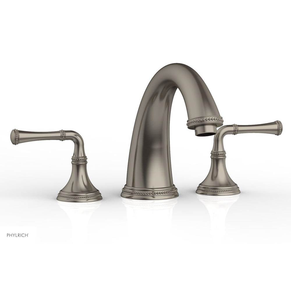 Phylrich - BEADED Deck Tub Set - Lever Handles 207-40 - Pewter