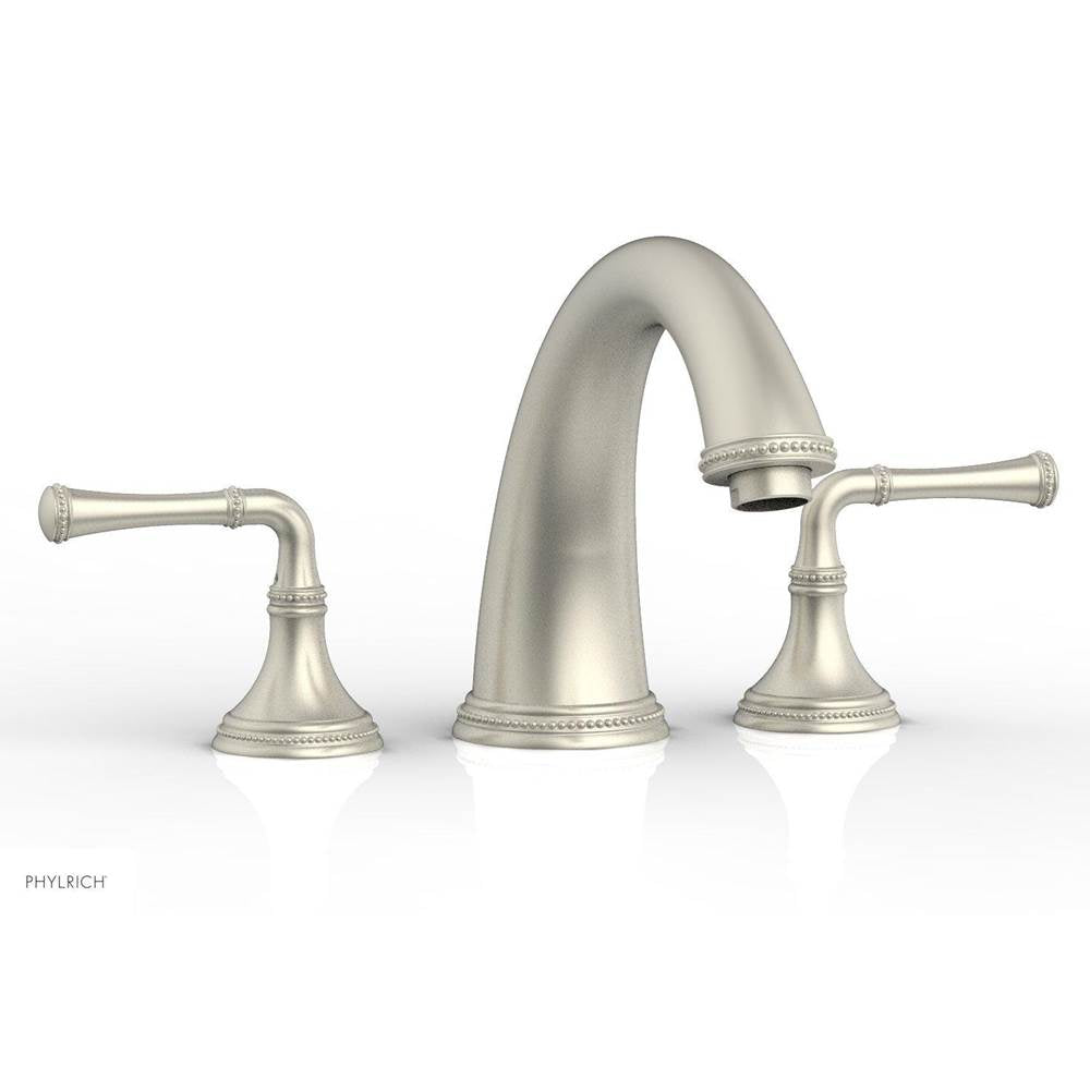 Phylrich - BEADED Deck Tub Set - Lever Handles 207-40 - Burnished Nickel