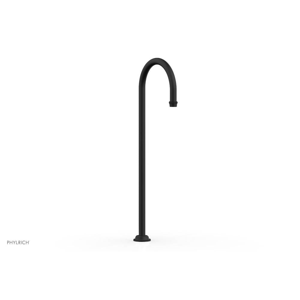 Phylrich - BEADED Floor Mount Spout 207-44 - Matte Black