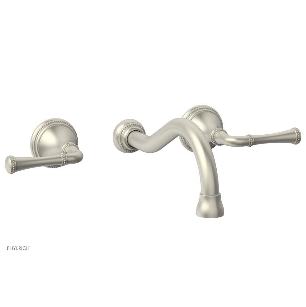 Phylrich - BEADED Wall Tub Set - Lever Handles 207-56 - Burnished Nickel