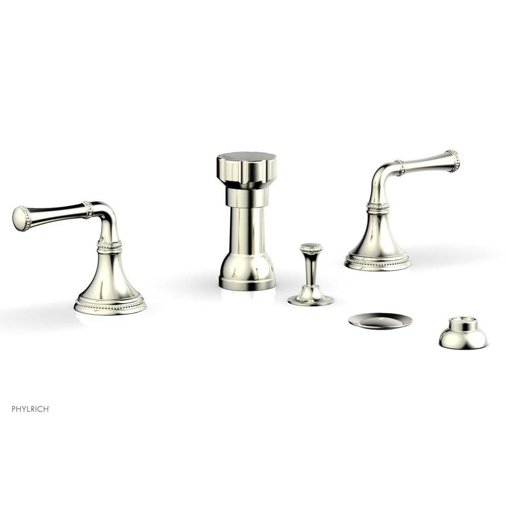 Phylrich - BEADED Four Hole Bidet Set 207-60 - Satin Nickel